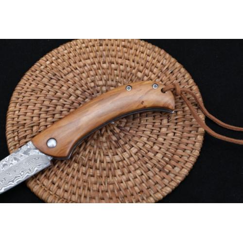 Damascus - Luxa Classic Folding Knife with Ball Bearing Lock