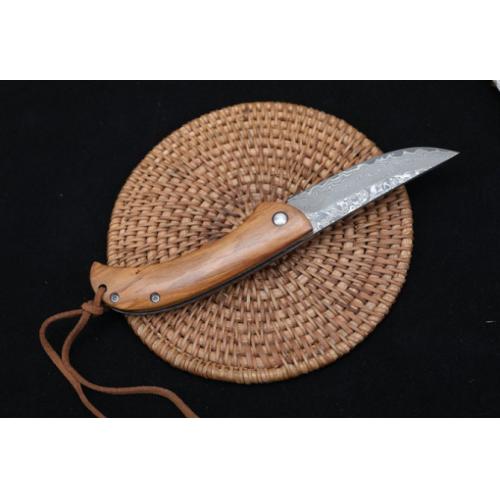 Damascus - Luxa Classic Folding Knife with Ball Bearing Lock