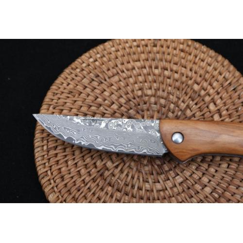 Damascus - Luxa Classic Folding Knife with Ball Bearing Lock