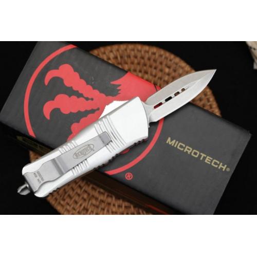 Introducing the Microtech Mini Dragon OTF in the sleek White Edition with a Spear Point blade.