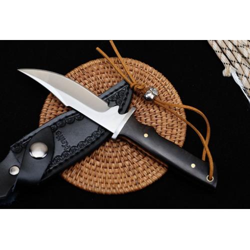 Gale High-End Small Hunting Knife with Black Handle