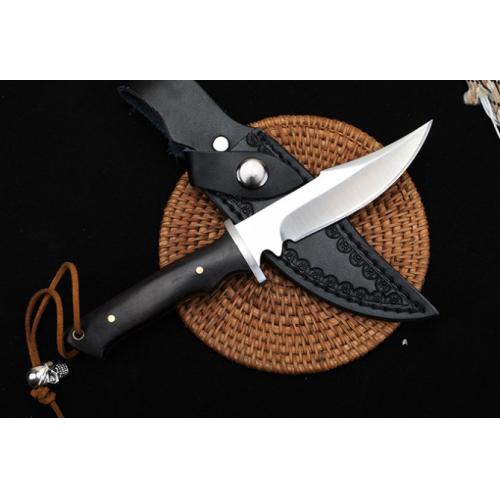 Gale High-End Small Hunting Knife with Black Handle