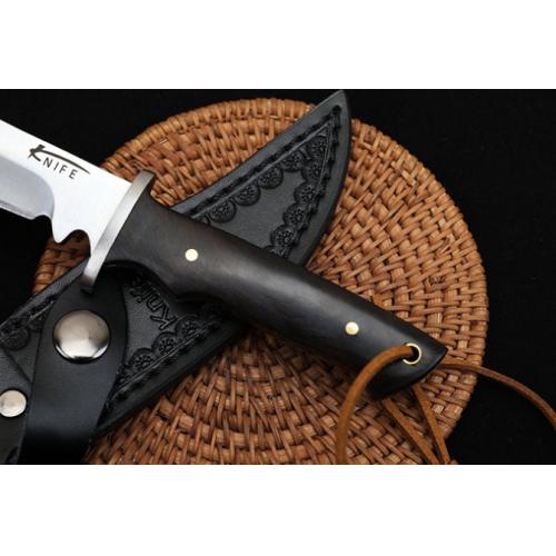 Gale High-End Small Hunting Knife with Black Handle