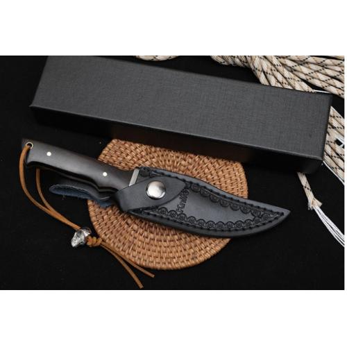 Gale High-End Small Hunting Knife with Black Handle