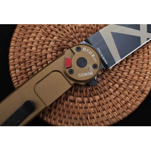 Extrema Ratio BF2RCT Tactical Folding Knife - Flat Tip, Yellow Handle