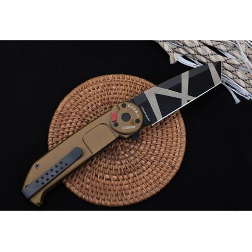 Extrema Ratio BF2RCT Tactical Folding Knife - Flat Tip, Yellow Handle