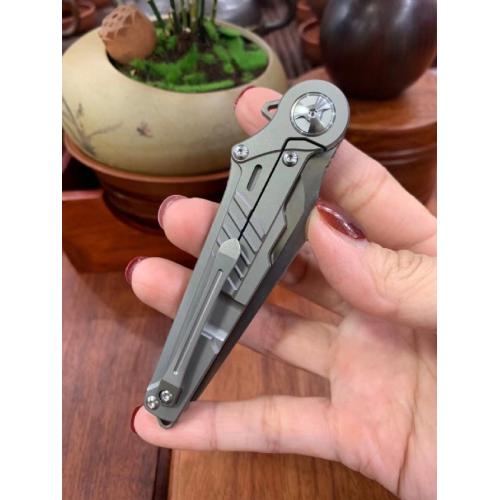 Steel Whale Quick-Open Folding Knife (D2 Steel)