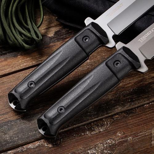 Russian Imported Crown Intruder Integral Knife (Gray Titanium & Sandblasted White)
