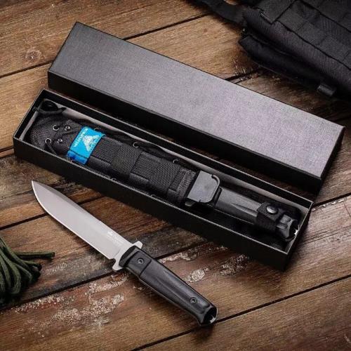 Russian Imported Crown Intruder Integral Knife (Gray Titanium & Sandblasted White)