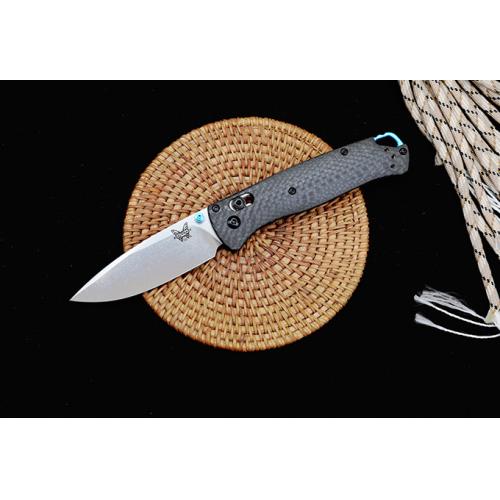 Benchmade Carbon Fiber 535-3 Folding Knife with White Blade