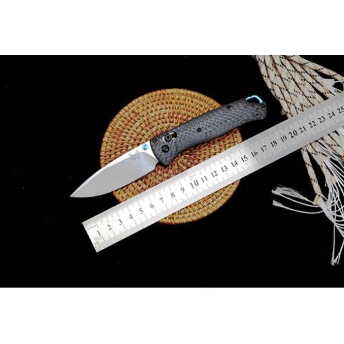 Benchmade Carbon Fiber 535-3 Folding Knife with White Blade