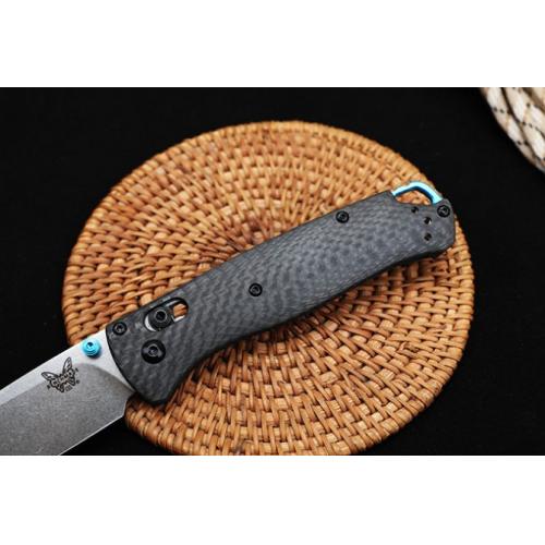Benchmade Carbon Fiber 535-3 Folding Knife with White Blade