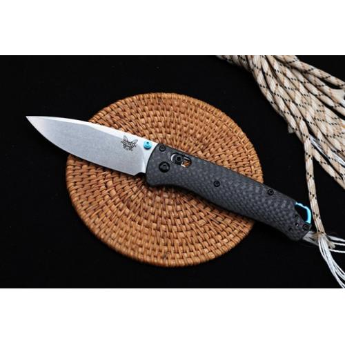 Benchmade Carbon Fiber 535-3 Folding Knife with White Blade