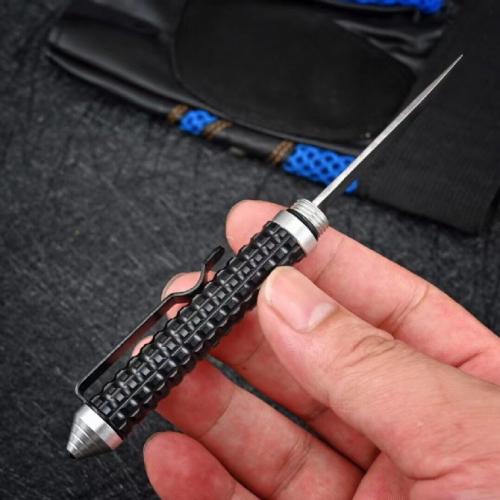 Damascus Coreless Mini Defense Stick Knife