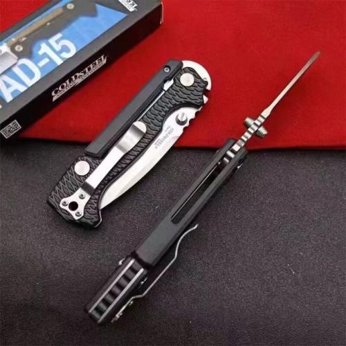 Introducing the New Cold Steel AD15 Tactical Folding Knife with a G10 Handle.