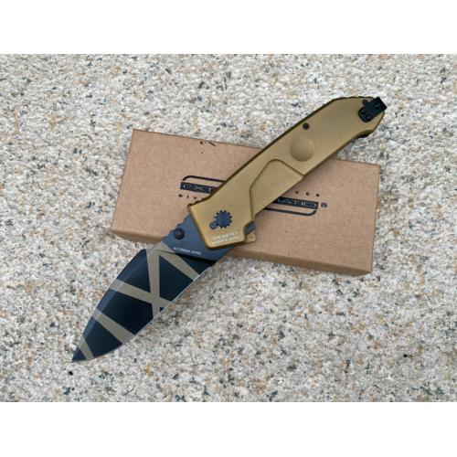 Extreme Force MF1 Folding Knife - Tiger Stripe Edition