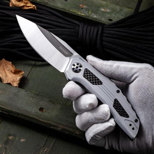 Kershaw 5510 Steel Handle Folding Knife