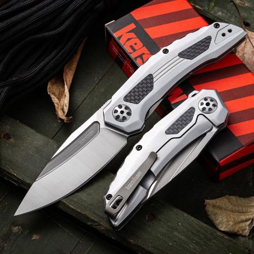 Kershaw 5510 Steel Handle Folding Knife