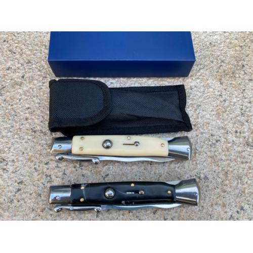 New 11-Inch Italian Mafia Stiletto Knife with Tail Lock