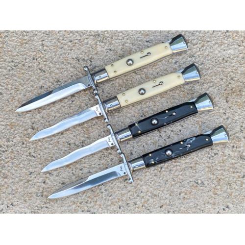 New 11-Inch Italian Mafia Stiletto Knife with Tail Lock