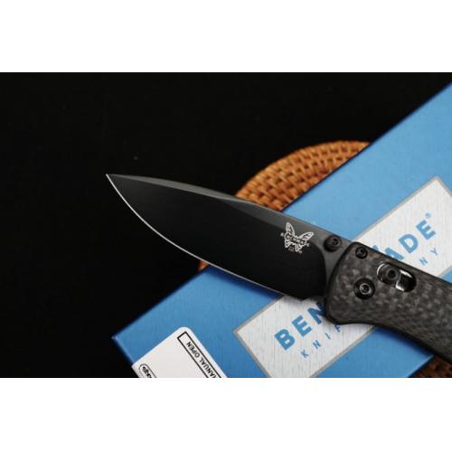 Benchmade 535-3 Carbon Fiber Folding Knife with Black Blade