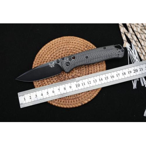 Benchmade 535-3 Carbon Fiber Folding Knife with Black Blade
