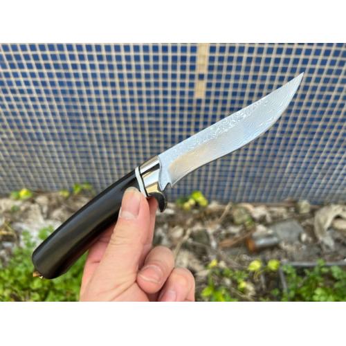 Introducing the New Black Bear Damascus Fixed Blade Knife.