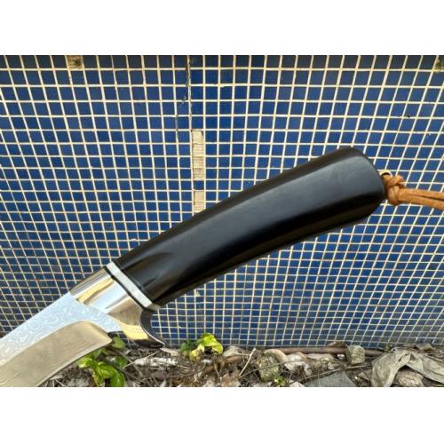 Introducing the New Black Bear Damascus Fixed Blade Knife.