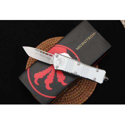 Microtech Mini Troodon OTF - White Plain Edge