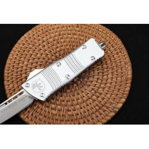 Microtech Mini Troodon OTF - White Plain Edge