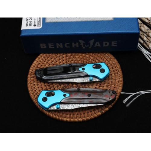 Benchmade Butterfly 945-221 Damascus Folding Knife