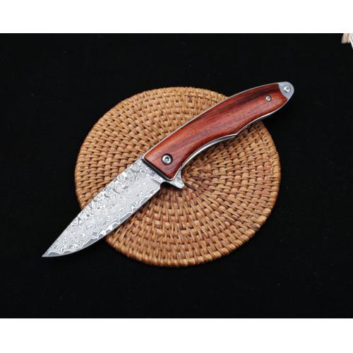 Sentinel - Damascus Quick-Open Folding Knife