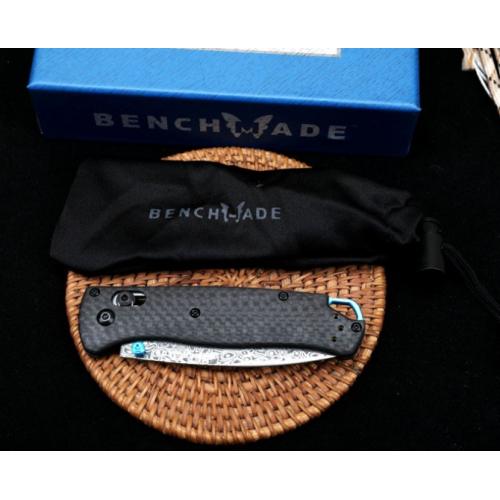 Benchmade Carbon Fiber 535 Folding Knife with Damascus Steel Blade