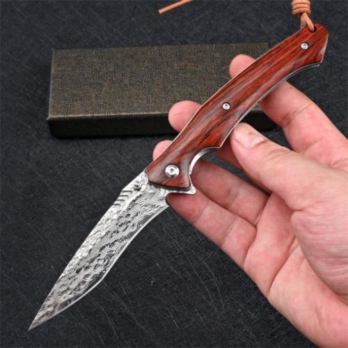 VG10 Damascus Sniper Folding Knife