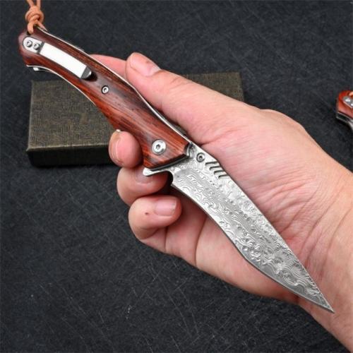 VG10 Damascus Sniper Folding Knife