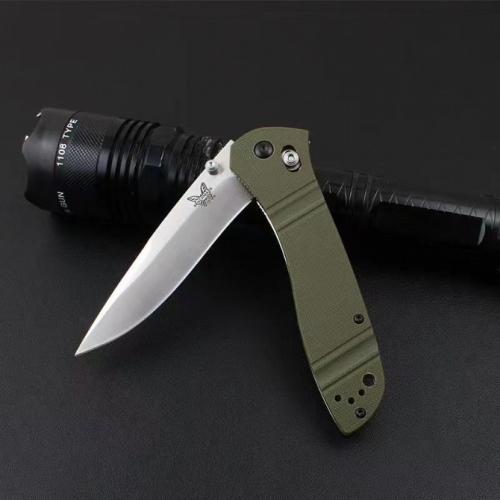 Benchmade 710D2 Folding Knife with Green G10 Handle