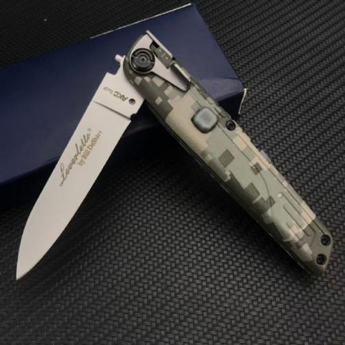 Camouflage AKC Spring-Assisted Knife with Durable Nylon Handle