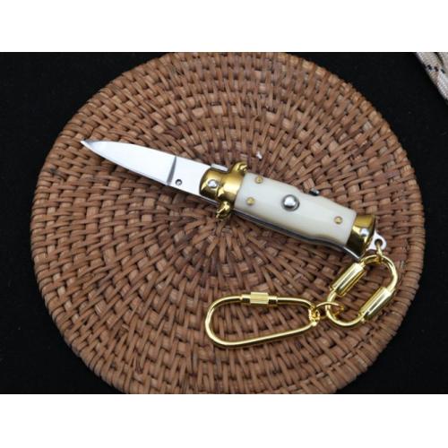 Mini AKC Spring-Assisted Keychain Knife