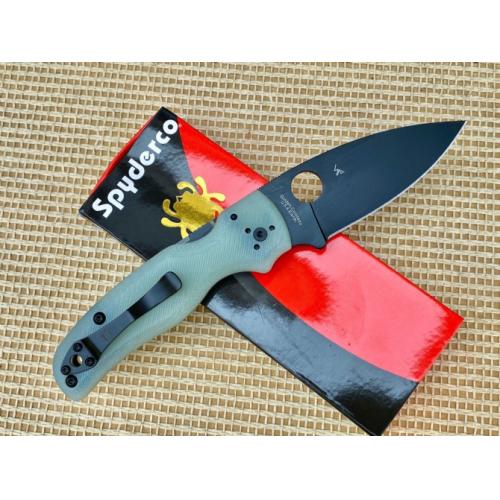 Spyderco C229 Shaman Folding Knife with Transparent G10 Handle