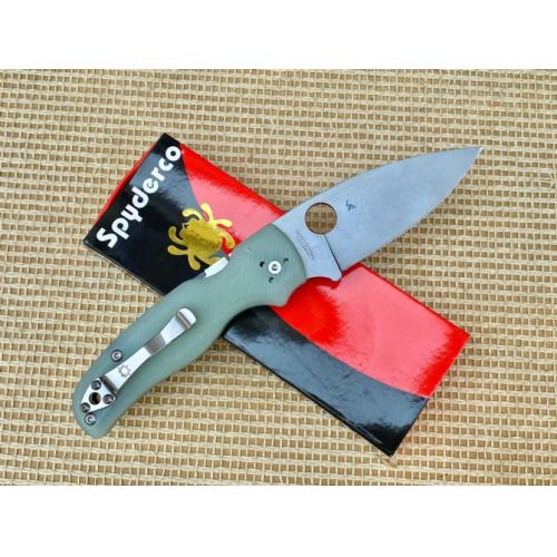 Spyderco C229 Shaman Folding Knife with Transparent G10 Handle