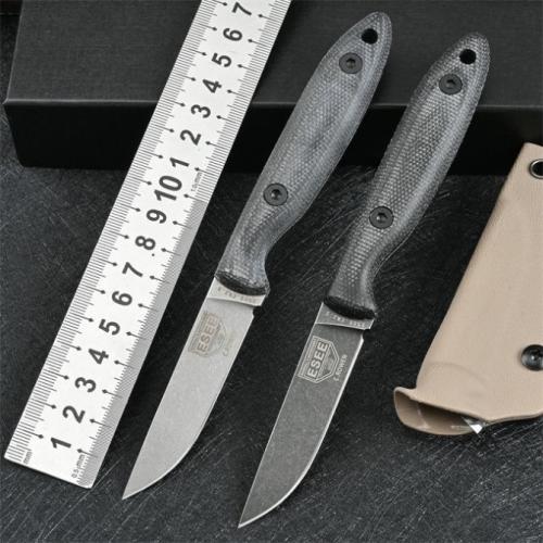 ESEE-DC53 Steel Fixed Blade Knife with Linen Handle