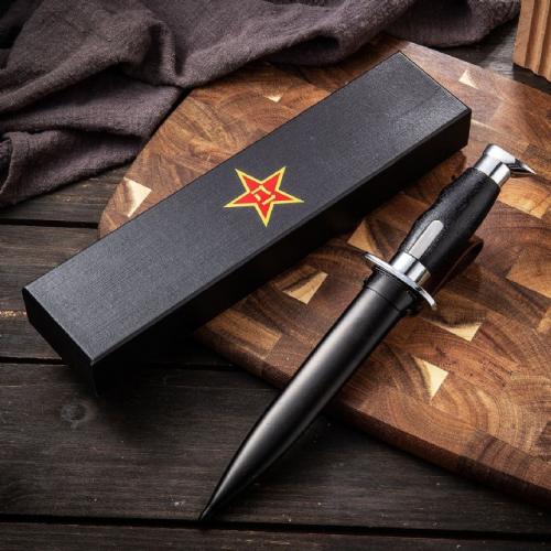 Vietnam War - Chinese Type 53 Reconnaissance Dagger (Black Handle)