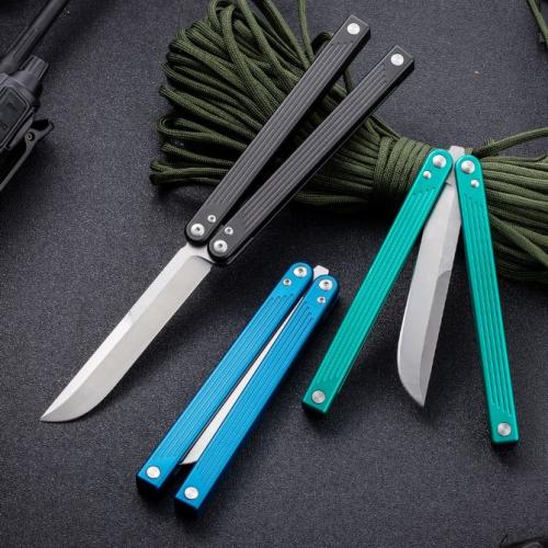 CNC Precision-Milled T6061 Aluminum Butterfly Knife