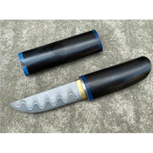 Miyamoto Samurai Knife - Crafted with Exquisite Purple Ebony Wood