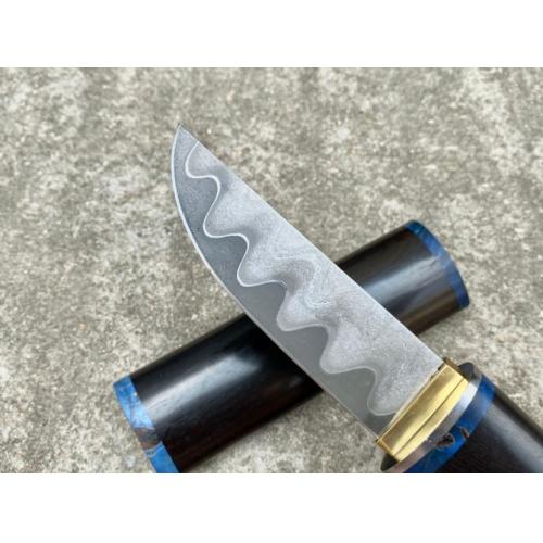 Miyamoto Samurai Knife - Crafted with Exquisite Purple Ebony Wood