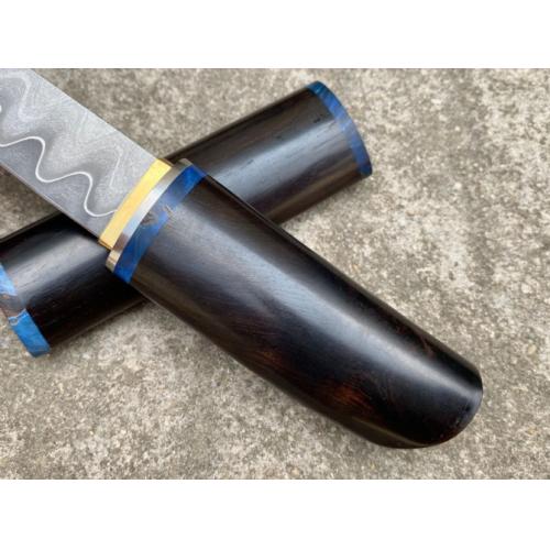 Miyamoto Samurai Knife - Crafted with Exquisite Purple Ebony Wood