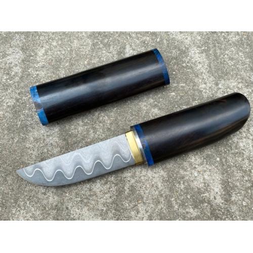 Miyamoto Samurai Knife - Crafted with Exquisite Purple Ebony Wood