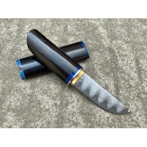 Miyamoto Samurai Knife - Crafted with Exquisite Purple Ebony Wood