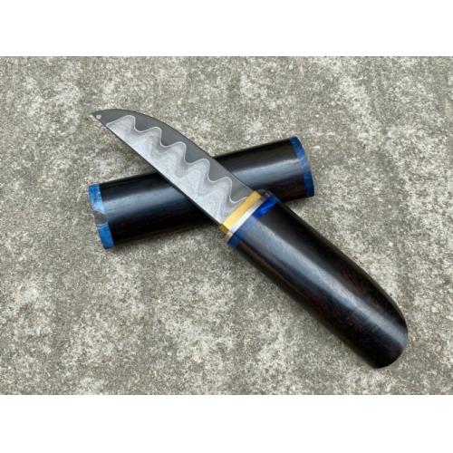Miyamoto Samurai Knife - Crafted with Exquisite Purple Ebony Wood