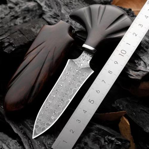 Sakura Push Dagger: Damascus Forged VG10 Steel